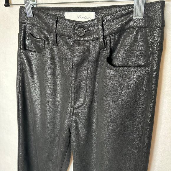 KanCan Jeans Carly Black Faux Leather Super Skinny Pants – Size 3/25 - Picture 6 of 15